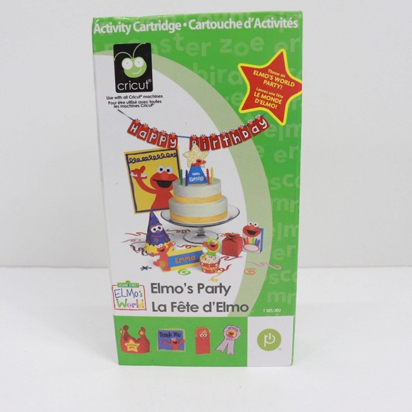 Sesame Street Cricut Elmo's Party Activity Cartridge 50 Layered Shapes 3D - Picture 2 of 4